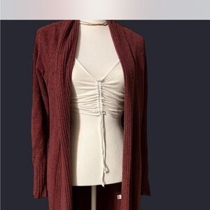 Barefoot Dreams Burgundy Cardigan